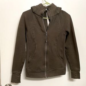 Lululemon Scuba Hoodie in Olive Green
